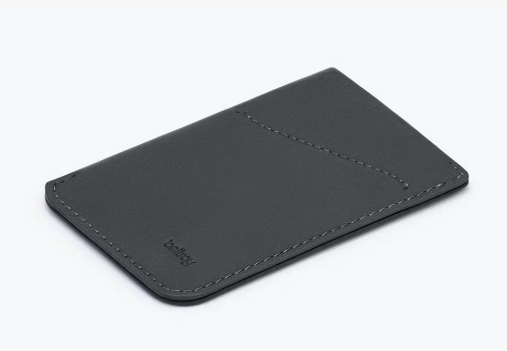 Bellroy card sleeve wallet, charcoal and cobalt, leather wallet