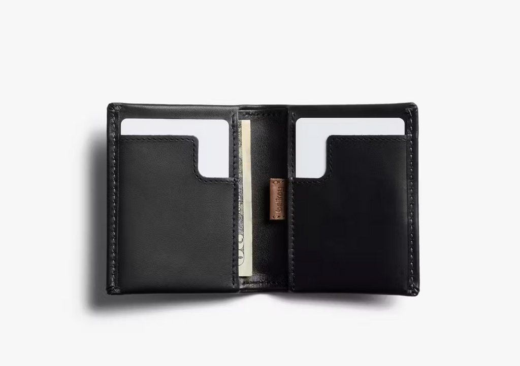 Bellroy slim sleeve wallet, black, vegan wallet