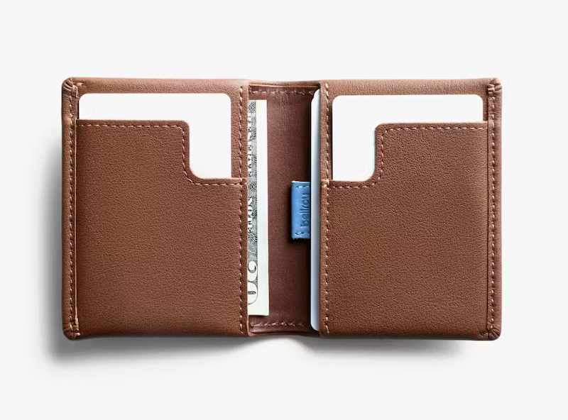 Bellroy slim sleeve wallet, hazelnut, vegan wallet