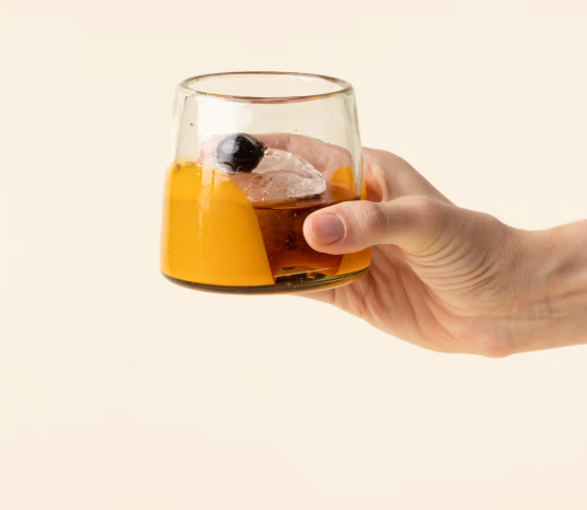 East Fork Colorband Glassware, Clementine