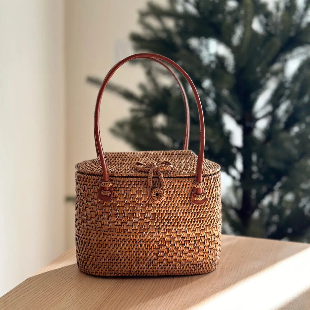 Handmade Rattan Purses Rattan Handbag, Athens – Indio