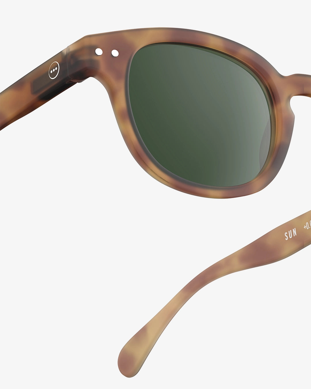 IZIPIZI Sunglasses - Havane, Green Lenses #C – Indio IZIPIZI Sunglasses - Havane, Green Lenses #C – Indio