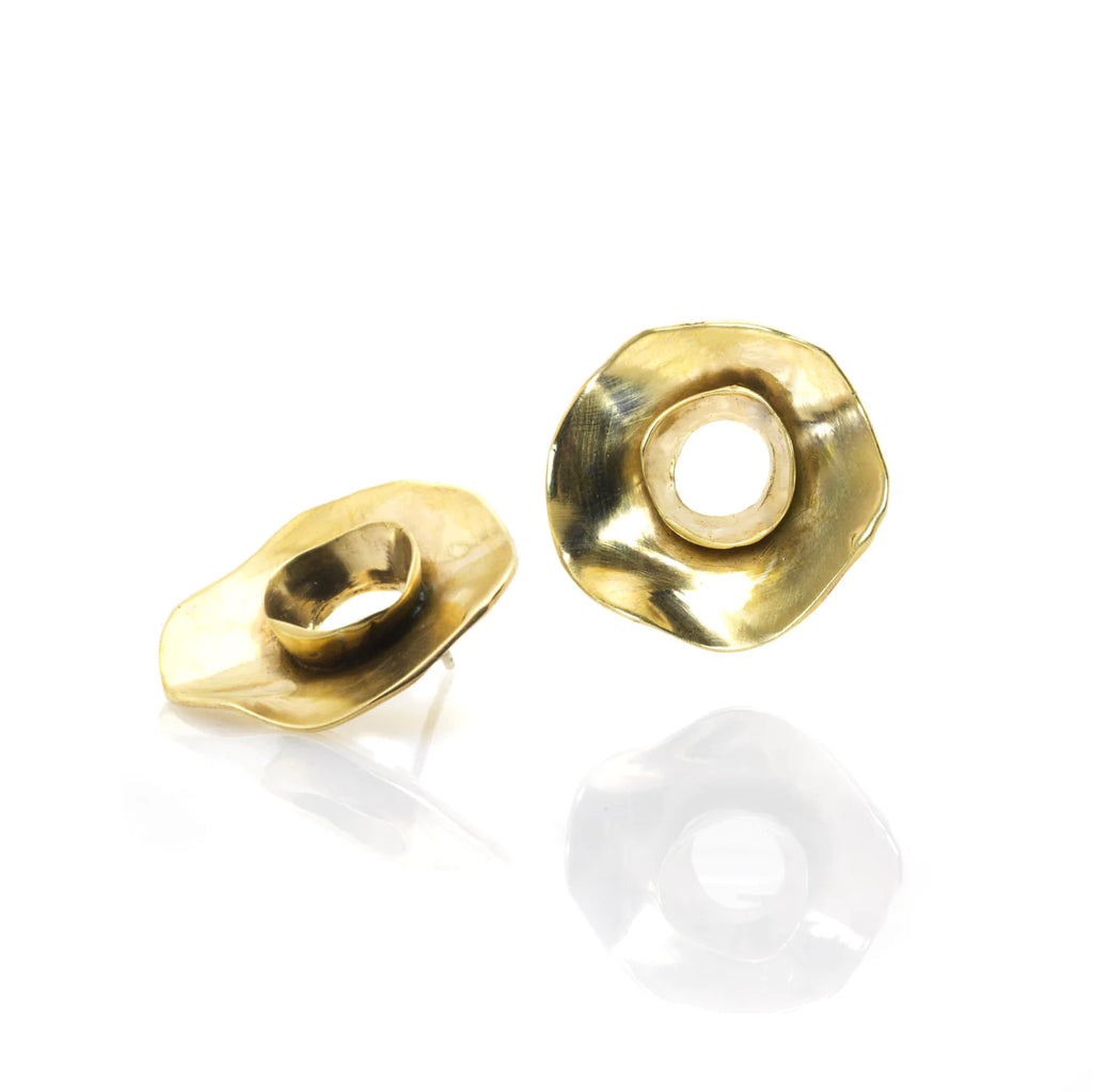 Ariana Boussard-Reifel, bronze earrings, Helena earrings, fashion jewelry