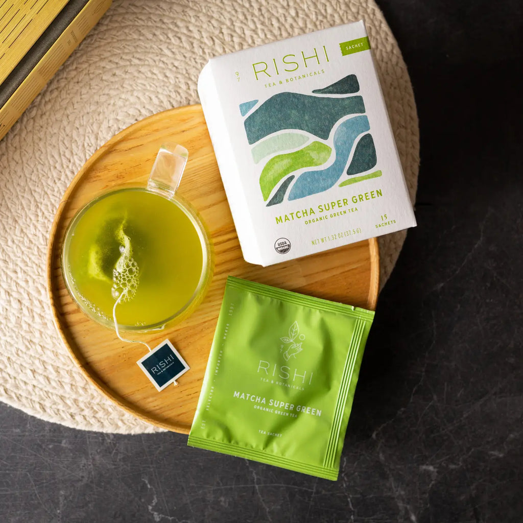 Tea Shashes Organic Super Green Tea Sachets - Matcha – Indio