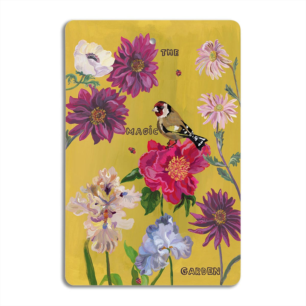 birch wood cutting board with flowers, Avenida Home, Nathalie Lete