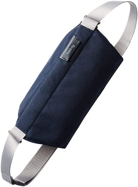 Bellroy, mini sling bag, recycled materials, navy